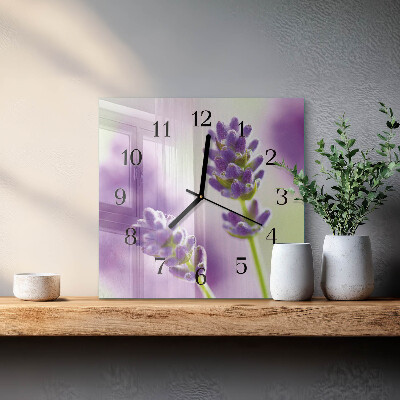 Reloj de vidrio Lavanda