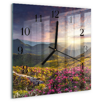 Reloj de vidrio Paisaje