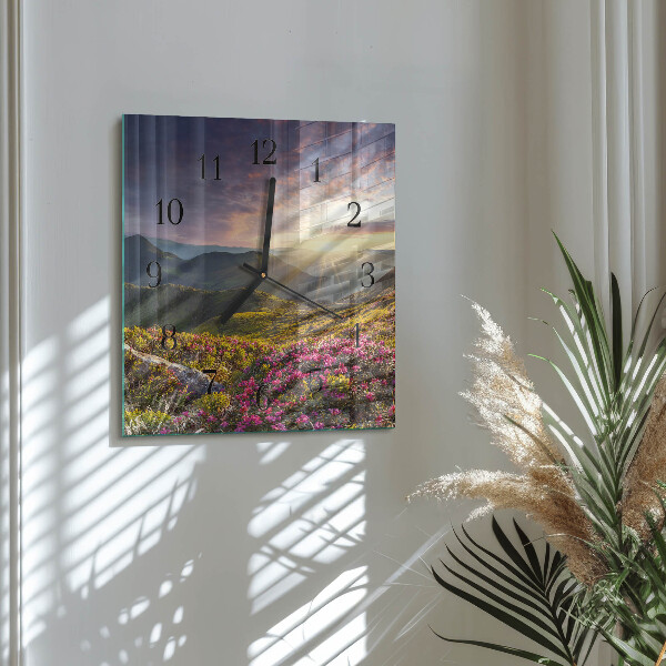 Reloj de vidrio Paisaje
