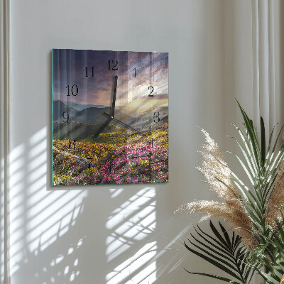 Reloj de vidrio Paisaje