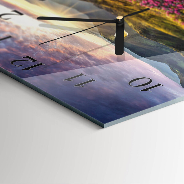 Reloj de vidrio Paisaje