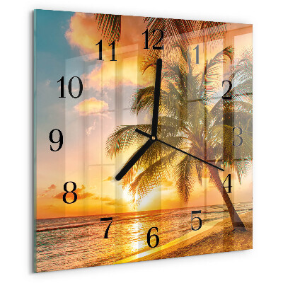 Reloj de vidrio Atardecer