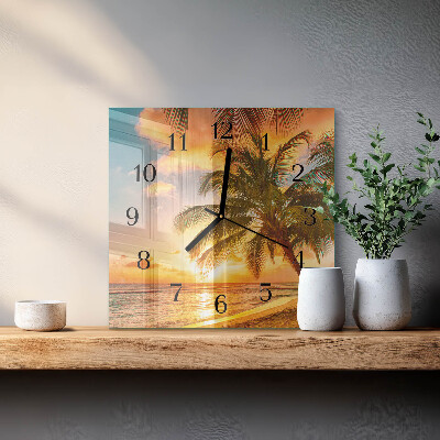 Reloj de vidrio Atardecer