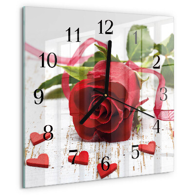Reloj de vidrio Rosa