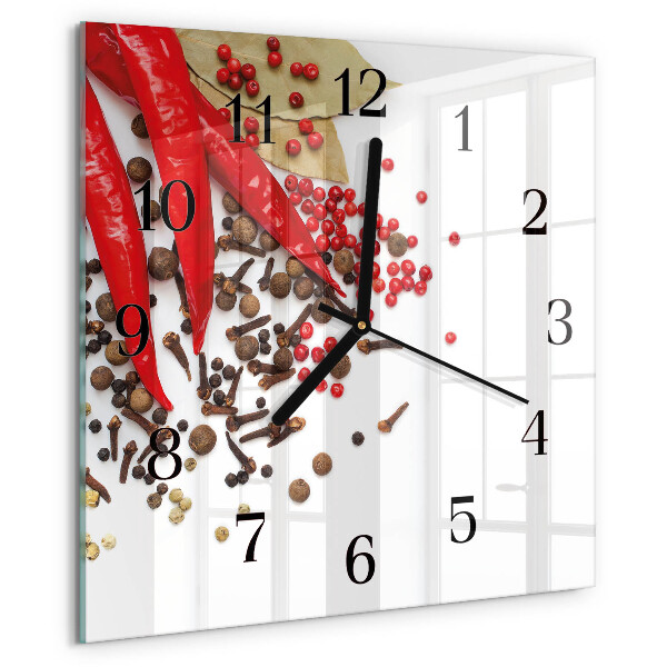 Reloj de vidrio Pimiento rojo