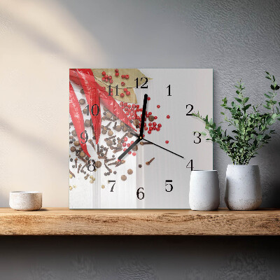 Reloj de vidrio Pimiento rojo