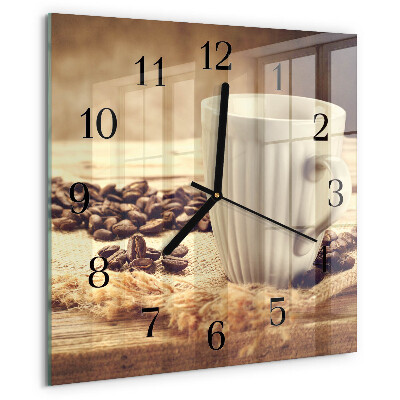 Reloj de vidrio Café