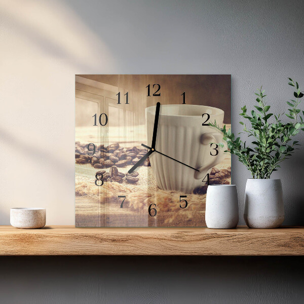 Reloj de vidrio Café