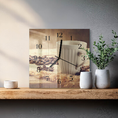 Reloj de vidrio Café