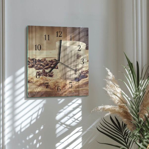 Reloj de vidrio Café