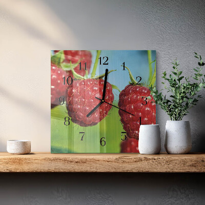 Reloj de vidrio Frambuesas