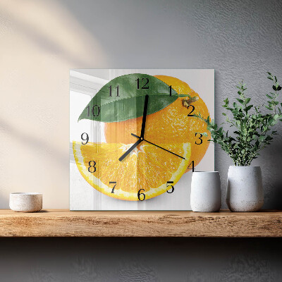 Reloj de vidrio Naranjas