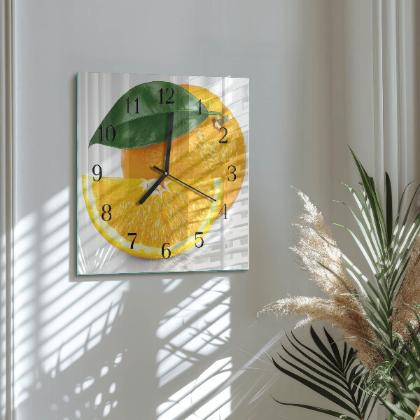 Reloj de vidrio Naranjas