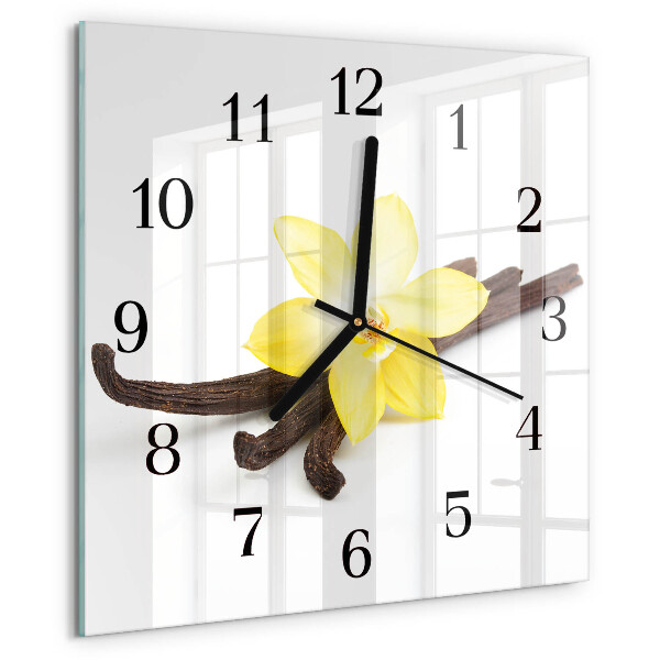 Reloj de vidrio Orquídea de vainilla