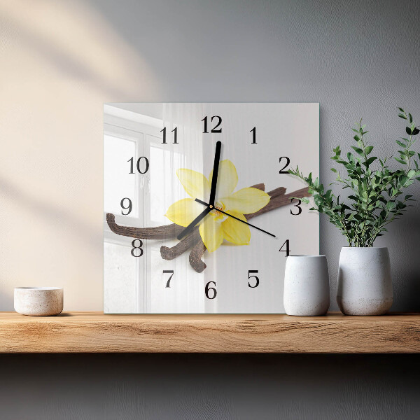Reloj de vidrio Orquídea de vainilla