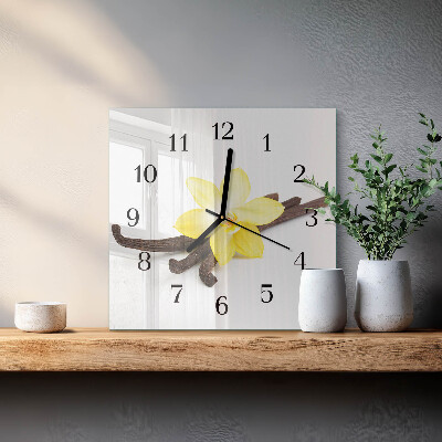 Reloj de vidrio Orquídea de vainilla