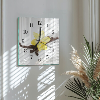 Reloj de vidrio Orquídea de vainilla