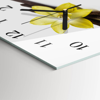 Reloj de vidrio Orquídea de vainilla