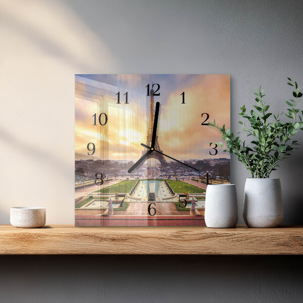 Reloj de vidrio Torre Eiffel