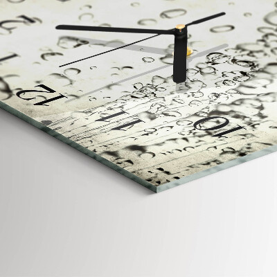 Reloj de vidrio Gotas
