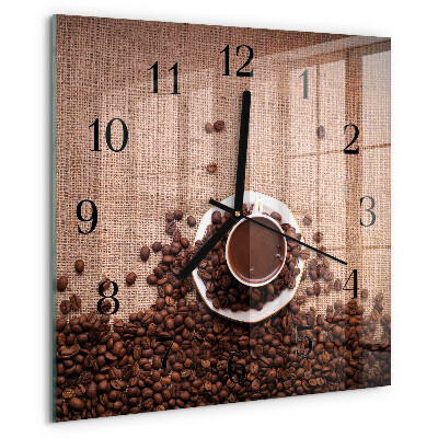 Reloj de vidrio Granos de café