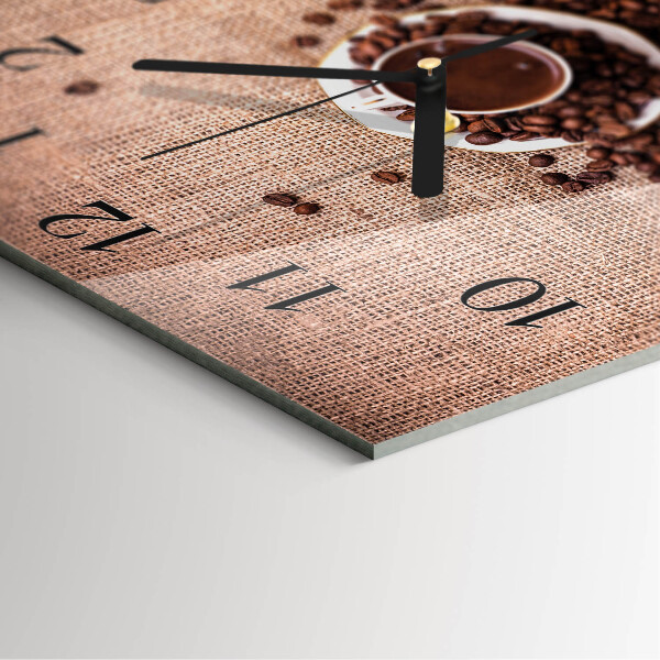 Reloj de vidrio Granos de café
