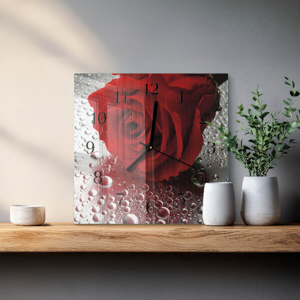 Reloj de vidrio Rosa