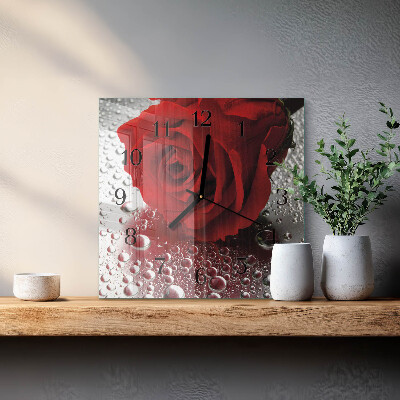 Reloj de vidrio Rosa