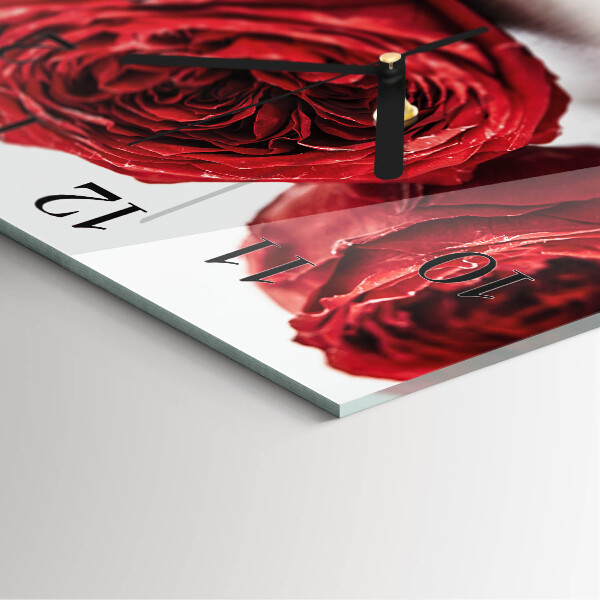 Reloj de vidrio Flores