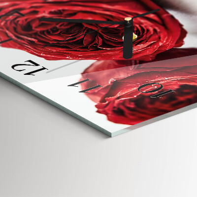Reloj de vidrio Flores