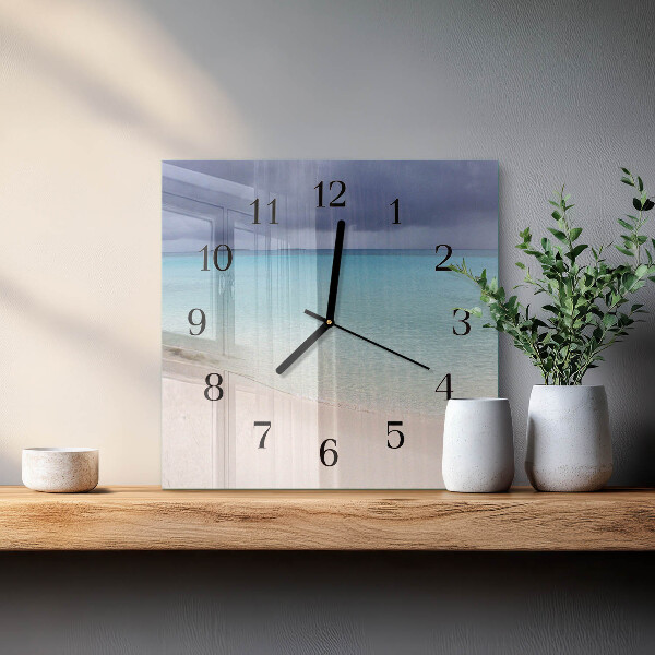 Reloj de vidrio Playa