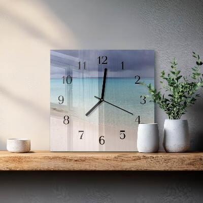 Reloj de vidrio Playa