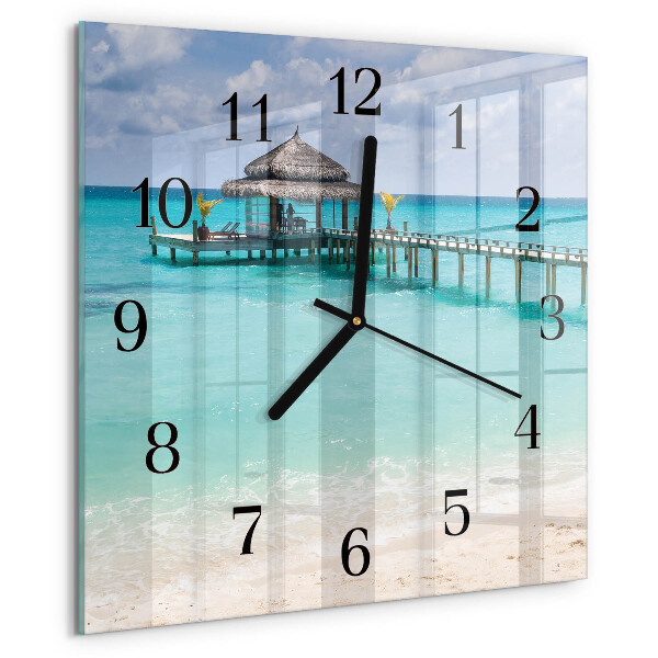 Reloj de vidrio Playa