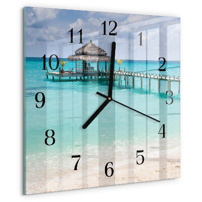 Reloj de vidrio Playa