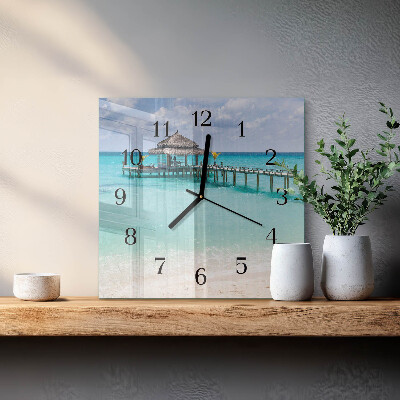 Reloj de vidrio Playa