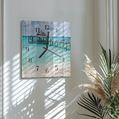 Reloj de vidrio Playa