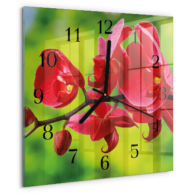 Reloj de vidrio Orquídea