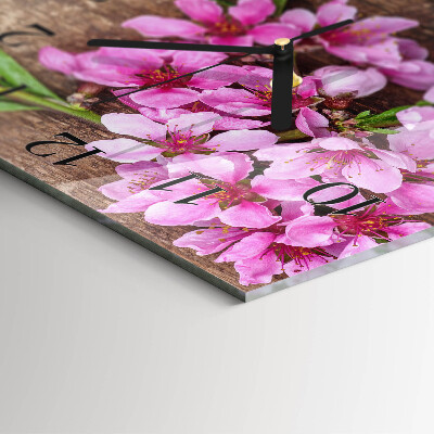 Reloj de vidrio Flores