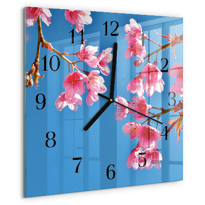 Reloj de vidrio Flores