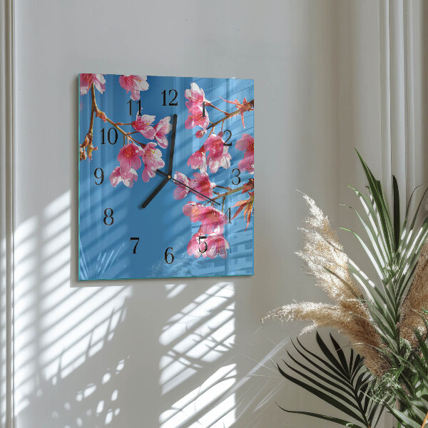 Reloj de vidrio Flores