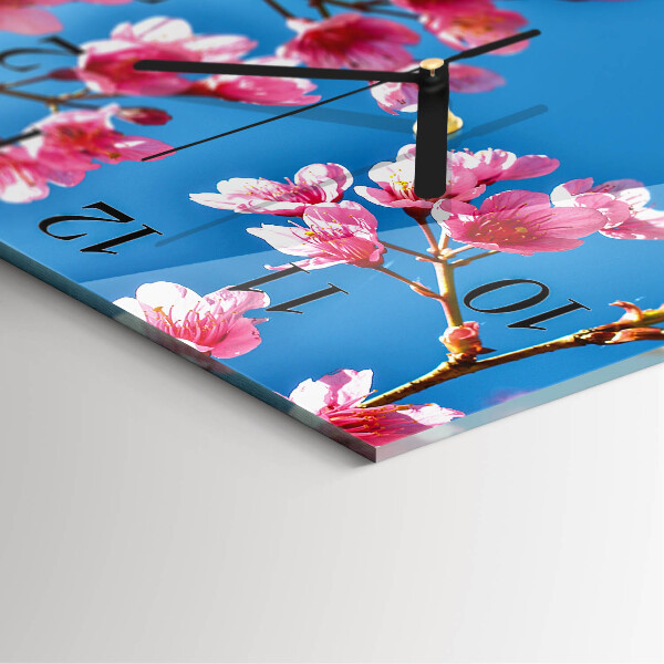 Reloj de vidrio Flores