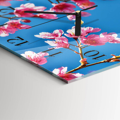 Reloj de vidrio Flores