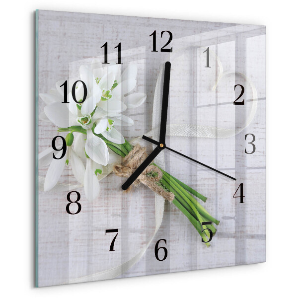 Reloj de vidrio Ramo de flores