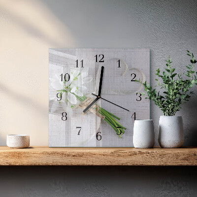 Reloj de vidrio Ramo de flores