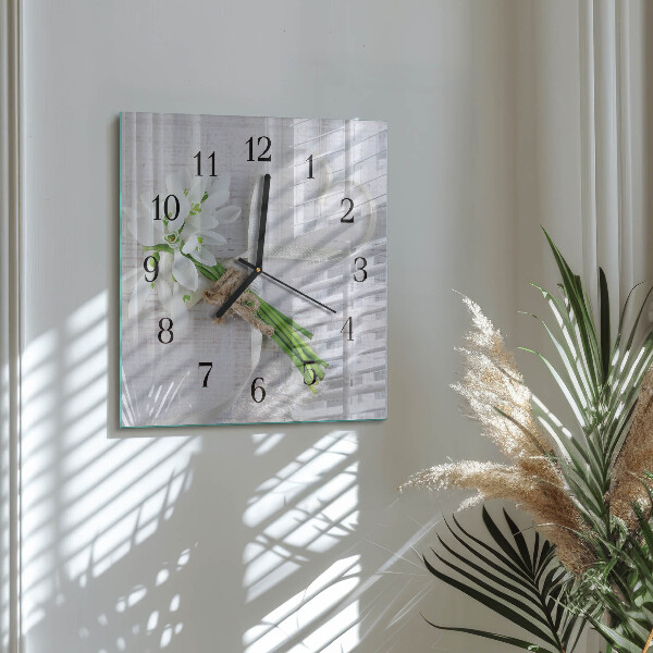 Reloj de vidrio Ramo de flores