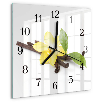 Reloj de vidrio Orquídea de vainilla