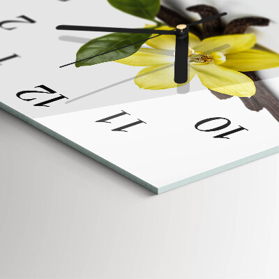 Reloj de vidrio Orquídea de vainilla