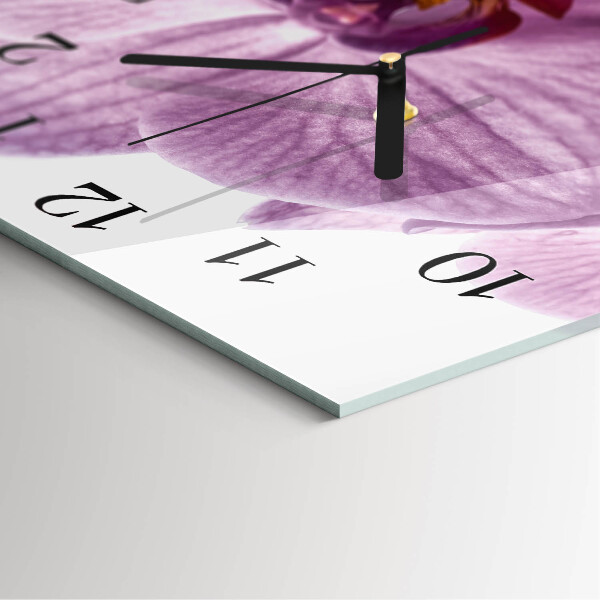 Reloj de vidrio Orquídea
