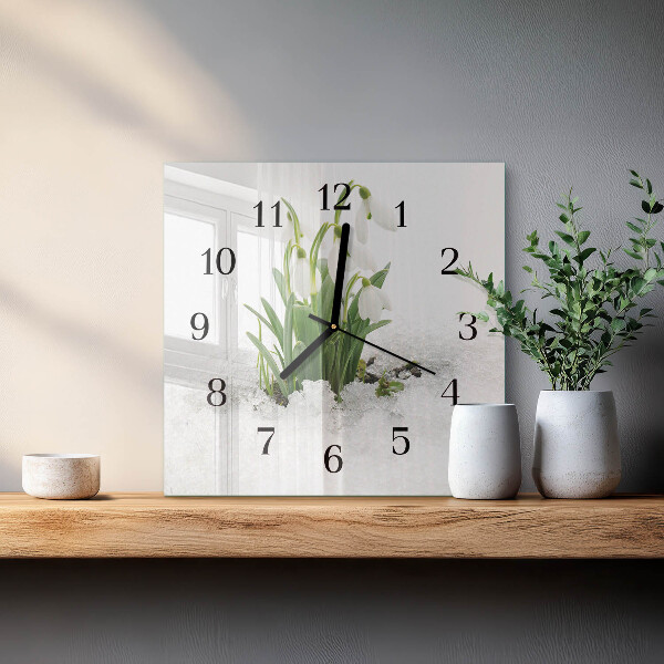 Reloj de vidrio Campanilla de febrero