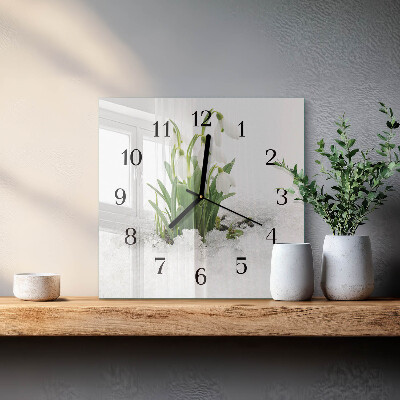 Reloj de vidrio Campanilla de febrero